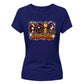 Cute cartoon panel window graphic Halloween ladies t-shirt