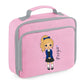 Kids Lunch Bag with Custom Name School Girl Insulated Lunch Bag Cooler Box