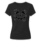 Cute carved pumpkin face graphic Halloween ladies t-shirt