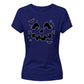 Cute carved pumpkin face graphic Halloween ladies t-shirt