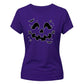 Cute carved pumpkin face graphic Halloween ladies t-shirt
