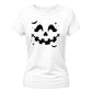 Cute carved pumpkin face graphic Halloween ladies t-shirt