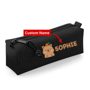 Rainbow Pencil Kids Pencil Case with Custom Name