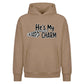 Cute couple skeleton hand quote Halloween Oversized Hoodie