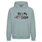Cute couple skeleton hand quote Halloween Oversized Hoodie