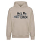 Cute couple skeleton hand quote Halloween Oversized Hoodie