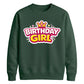 Cute Crown Birthday Girl Happy Birthday Sweatshirt