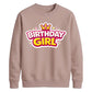 Cute Crown Birthday Girl Happy Birthday Sweatshirt