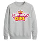 Cute Crown Birthday Girl Happy Birthday Sweatshirt