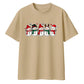 Cute festive five snowman line-up Christmas Oversized T-Shirt