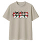 Cute festive five snowman line-up Christmas Oversized T-Shirt