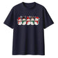 Cute festive five snowman line-up Christmas Oversized T-Shirt