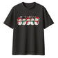 Cute festive five snowman line-up Christmas Oversized T-Shirt