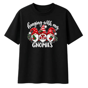 Cute festive gnomies graphic Christmas Oversized T-Shirt