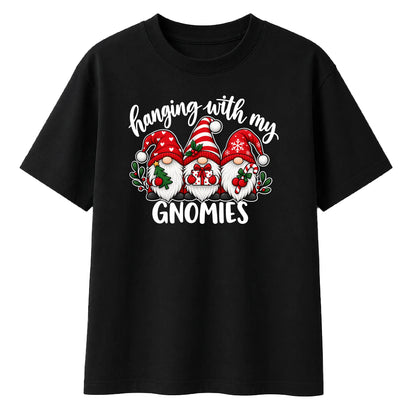 Cute festive gnomies graphic Christmas Oversized T-Shirt