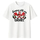 Cute festive gnomies graphic Christmas Oversized T-Shirt