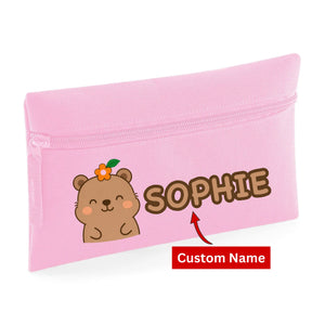 Rainbow Pencil Kids Pencil Case with Custom Name