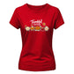 Cute food characters graphic Thanksgiving Ladies T-Shirt