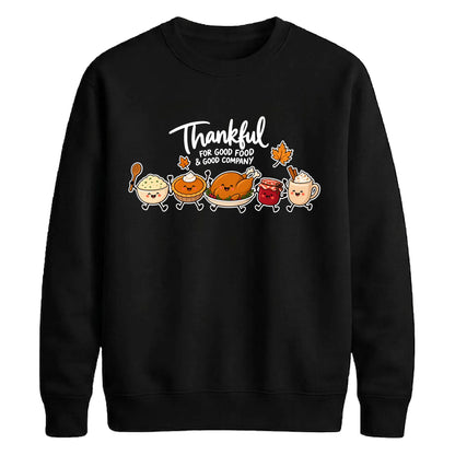 Cute food characters graphic Thanksgiving Unisex Sweatshirt
