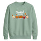 Cute food characters graphic Thanksgiving Unisex Sweatshirt