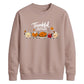 Cute food characters graphic Thanksgiving Unisex Sweatshirt