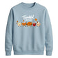 Cute food characters graphic Thanksgiving Unisex Sweatshirt