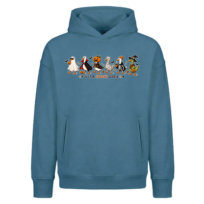 Cute funny spooky goose costume Halloween Oversized Hoodie