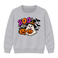 Cute ghost witch hat boo graphic Halloween Kids Sweatshirt