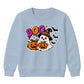 Cute ghost witch hat boo graphic Halloween Kids Sweatshirt
