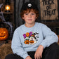 Cute ghost witch hat boo graphic Halloween Kids Sweatshirt