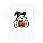 Cute ghost witch hat boo graphic Halloween Kids T-Shirt