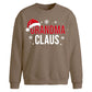 Cute Grandma Claus Graphic Christmas Oversized Sweatshirt