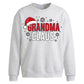 Cute Grandma Claus Graphic Christmas Oversized Sweatshirt