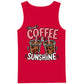 Cute Iced Coffee and Sunshine Slogan Print Men Tank Top