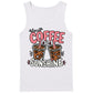 Cute Iced Coffee and Sunshine Slogan Print Men Tank Top