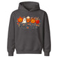 Cute kawaii fall vibes characters Halloween Kids Hoodie