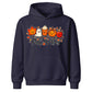 Cute kawaii fall vibes characters Halloween Kids Hoodie