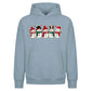 Cute line-up snowmen graphic Christmas Oversized Hoodie