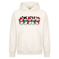 Cute line-up snowmen graphic Christmas Oversized Hoodie