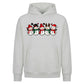 Cute line-up snowmen graphic Christmas Oversized Hoodie