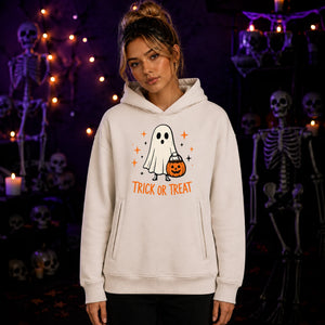 Cute little ghost trick or treat Halloween Oversized Hoodie