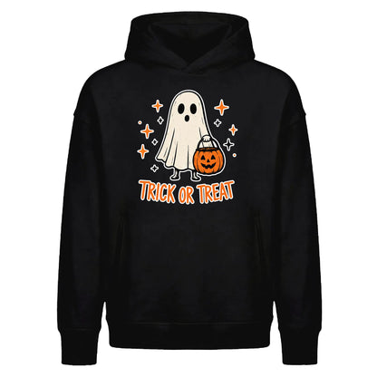 Cute little ghost trick or treat Halloween Oversized Hoodie