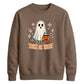 Cute little ghost trick or treat Halloween Unisex Sweatshirt