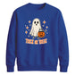 Cute little ghost trick or treat Halloween Unisex Sweatshirt
