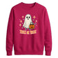 Cute little ghost trick or treat Halloween Unisex Sweatshirt