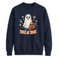 Cute little ghost trick or treat Halloween Unisex Sweatshirt