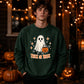 Cute little ghost trick or treat Halloween Unisex Sweatshirt