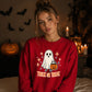 Cute little ghost trick or treat Halloween Unisex Sweatshirt