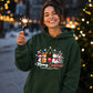 Cute Meowy Cat Tree Slogan Print Christmas Unisex Hoodies