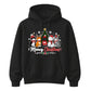Cute Meowy Cat Tree Slogan Print Christmas Unisex Hoodies